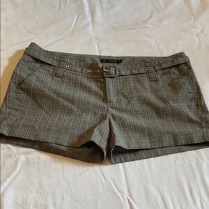 Gray Bermuda Shorts with Classic Flat Front Design